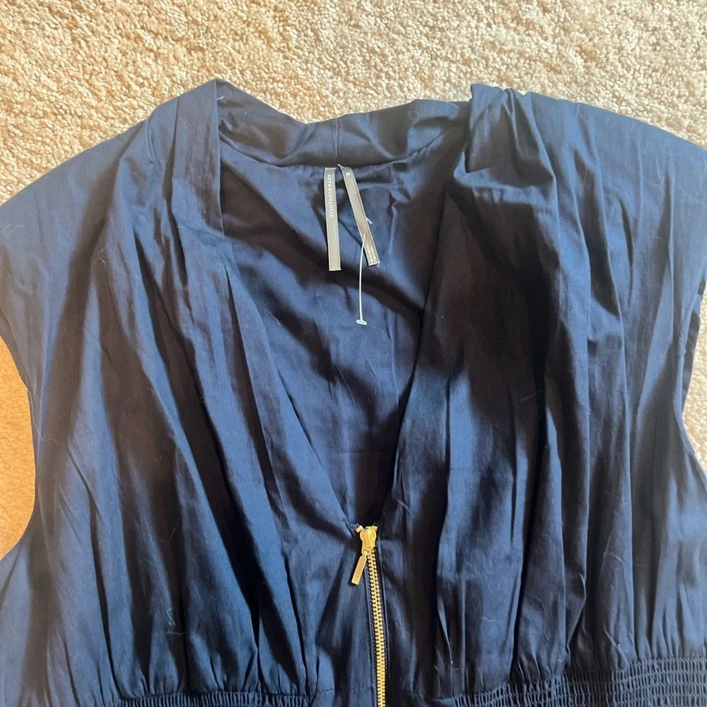 Anthropologie Dark Blue Midi Dress - Picture 4 of 7